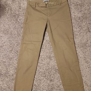 Gap slim cropped beige pants, size 4R